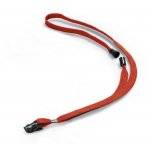 Durable 8119 03 Textile Necklace With Safety Release 44cm Red